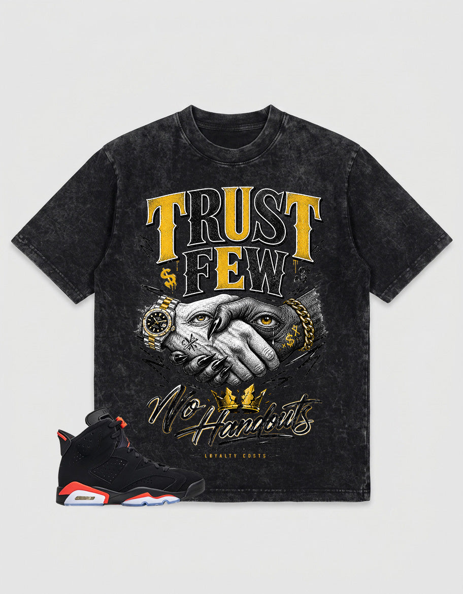 Washed T-shirt Trust Few  | Zadago