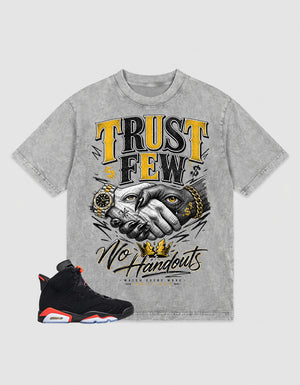 Washed T-shirt Trust Few  | Zadago
