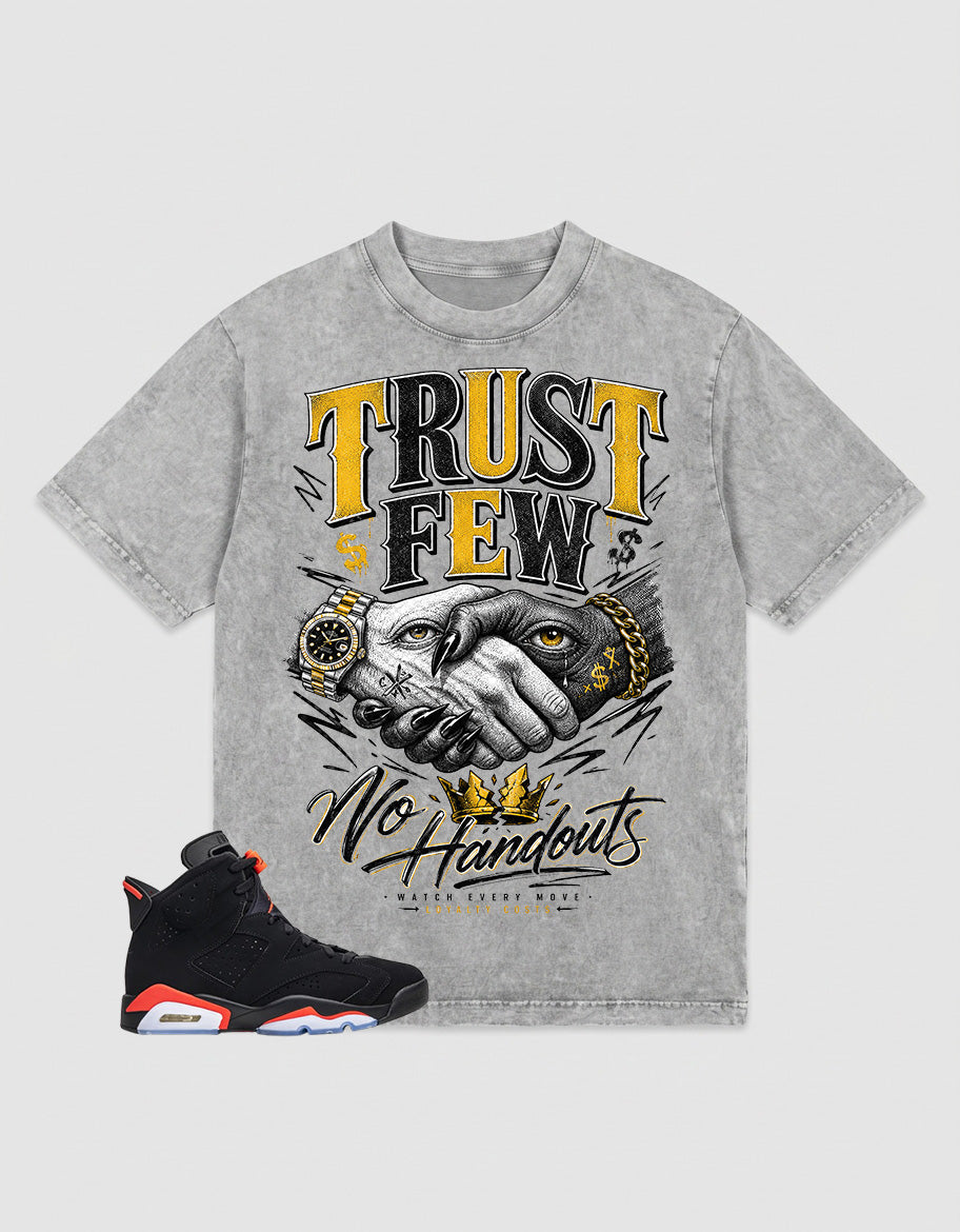 Washed T-shirt Trust Few  | Zadago