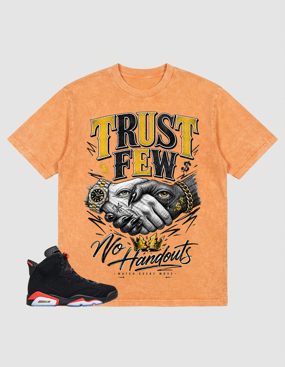 Washed T-shirt Trust Few  | Zadago