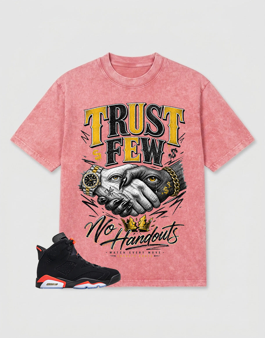 Washed T-shirt Trust Few  | Zadago
