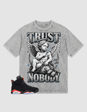 Washed T-shirt Trust Nobody | Zadago