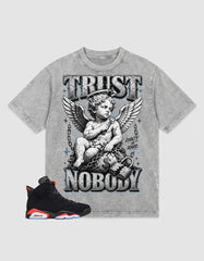 Washed T-shirt Trust Nobody | Zadago