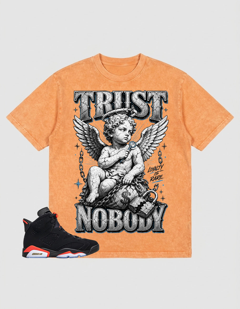 Washed T-shirt Trust Nobody | Zadago