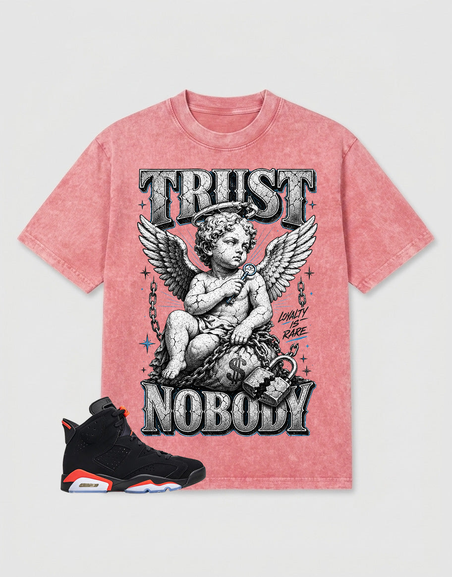 Washed T-shirt Trust Nobody | Zadago