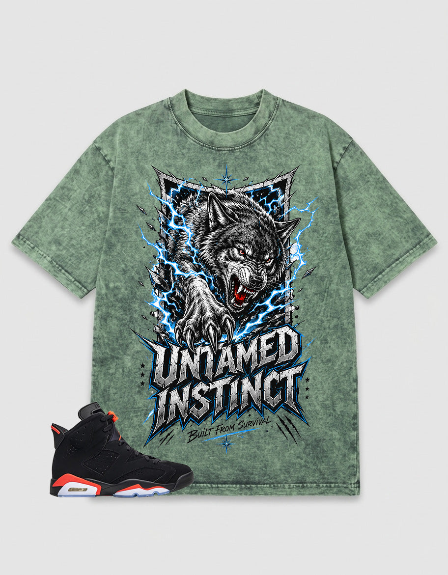 Washed T-shirt Untamed Instinct | Zadago