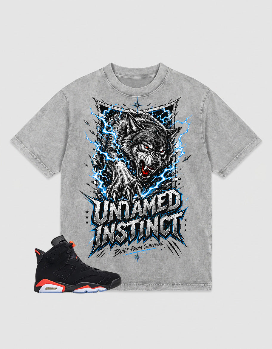 Washed T-shirt Untamed Instinct | Zadago