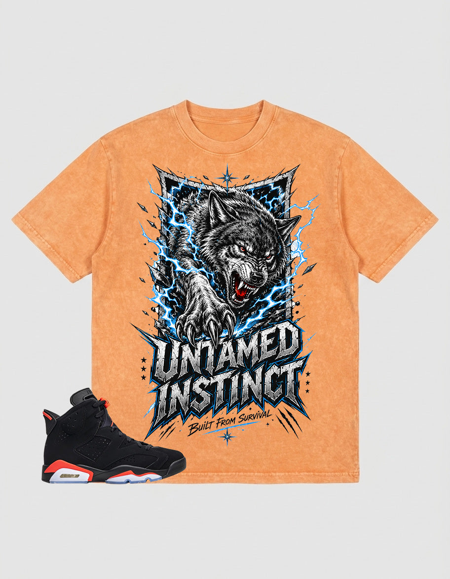 Washed T-shirt Untamed Instinct | Zadago