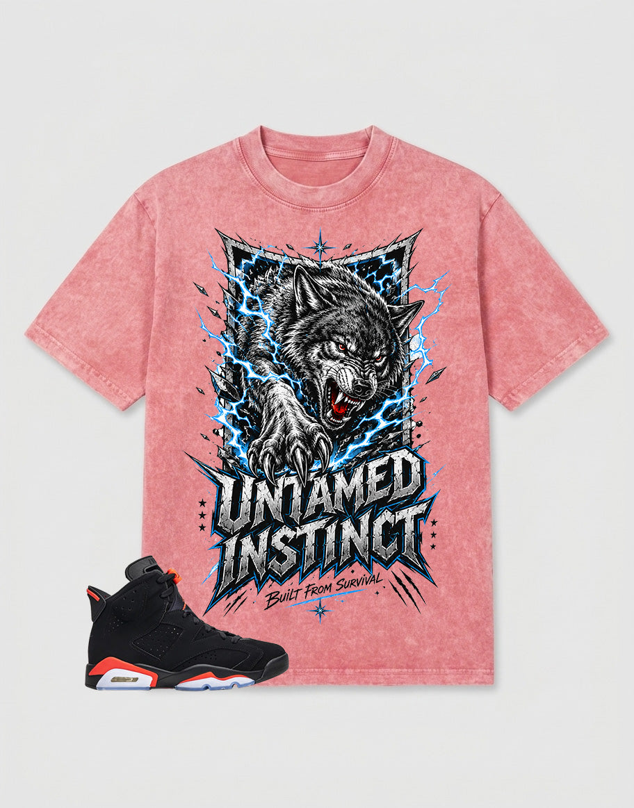 Washed T-shirt Untamed Instinct | Zadago