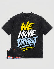 Washed T-shirt We Move Different | Zadago