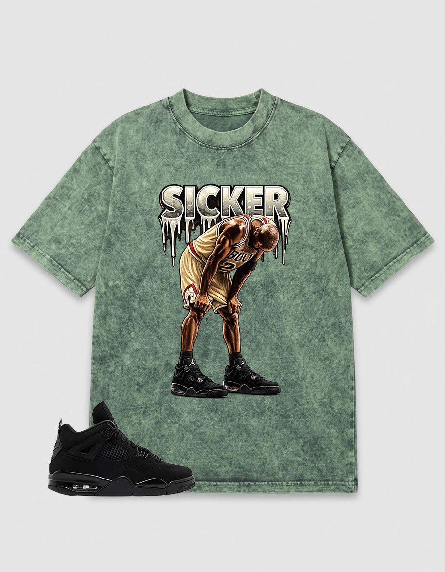 Washed Tee to Match Black Cat 4s - Sicker Shirt