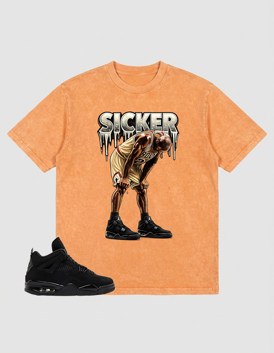 Washed Tee to Match Black Cat 4s - Sicker Shirt