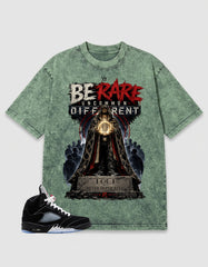 Washed T-shirt to Match Metallic Reimagined 5s - Be Rare Graphic