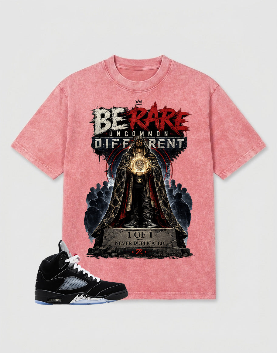 Washed T-shirt to Match Metallic Reimagined 5s - Be Rare Graphic