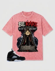 Washed T-shirt to Match Metallic Reimagined 5s - Be Rare Graphic