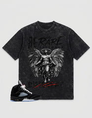 Washed T-shirt to Match Metallic Reimagined 5s - Be Rare Uncommon Different Graphic