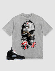 Washed T-shirt to Match Metallic Reimagined 5s - By Any Means Graphic