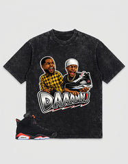 Washed T-shirt to Match Metallic Reimagined 5s - Daaamn Sneaker Graphic