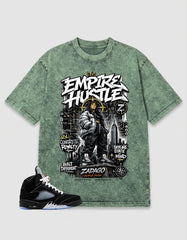Washed T-shirt to Match Metallic Reimagined 5s - Empire Hustle Graphic
