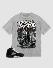 Washed T-shirt to Match Metallic Reimagined 5s - Empire Hustle Graphic