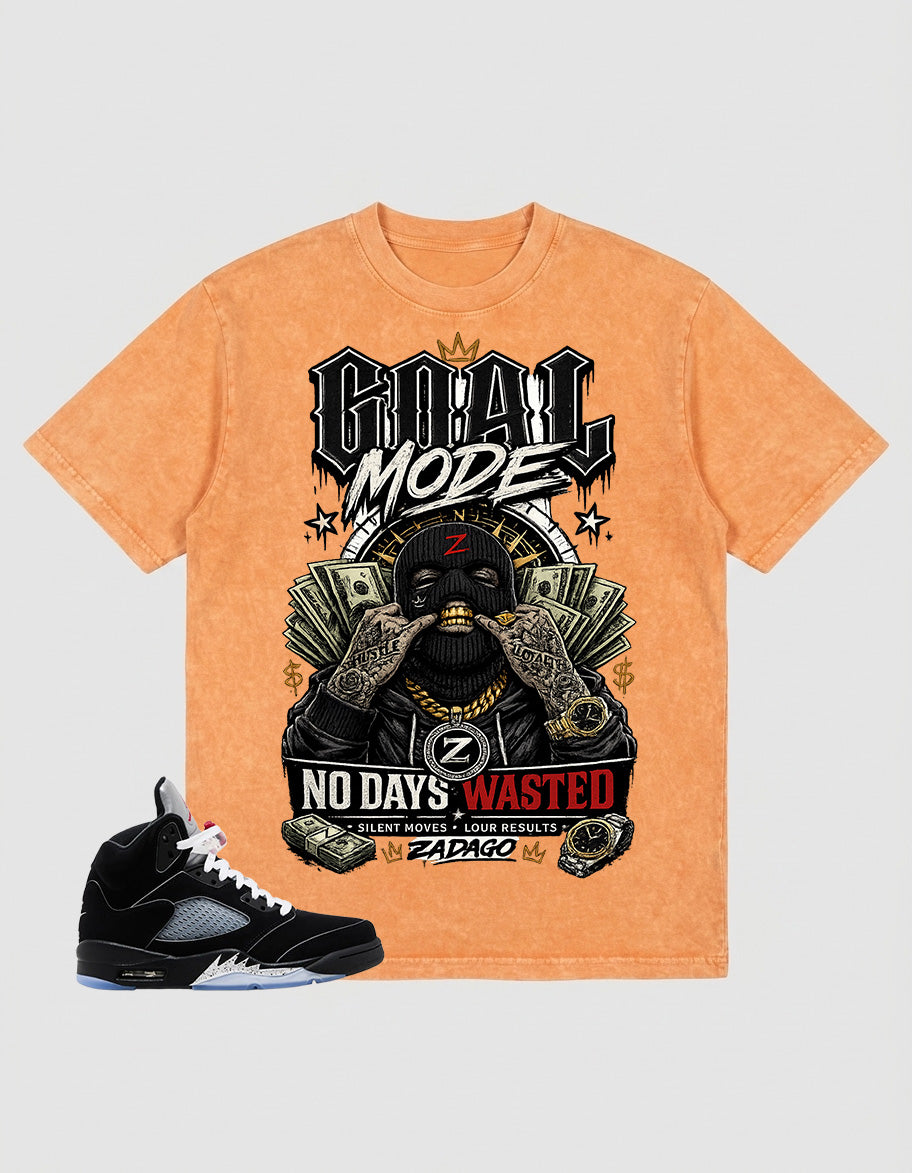 Washed T-shirt to Match Metallic Reimagined 5s - Goal Mode Graphic