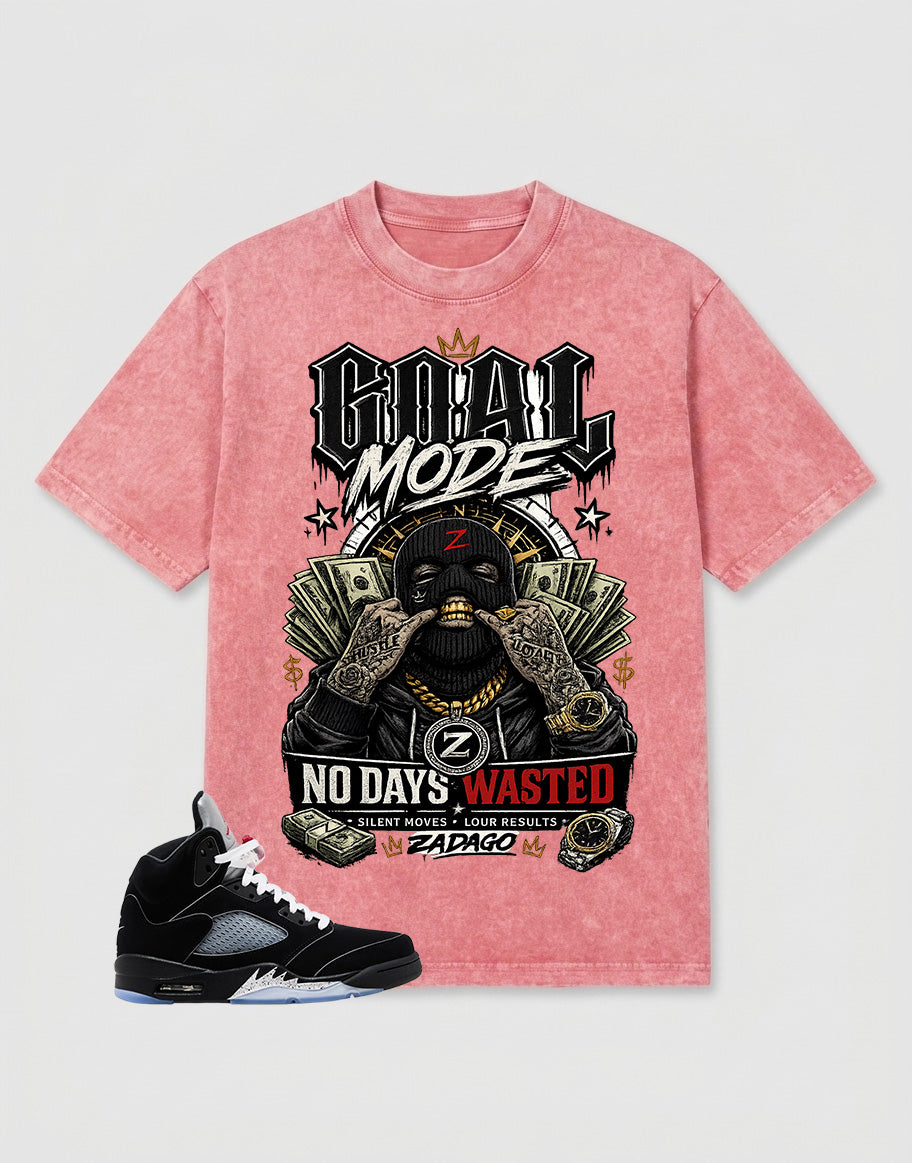 Washed T-shirt to Match Metallic Reimagined 5s - Goal Mode Graphic