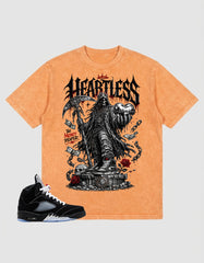 Washed T-shirt to Match Metallic Reimagined 5s - Heartless Graphic