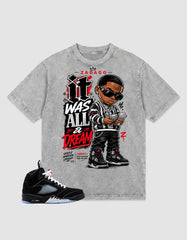 Washed T-shirt to Match Metallic Reimagined 5s - It Was All a Dream Graphic