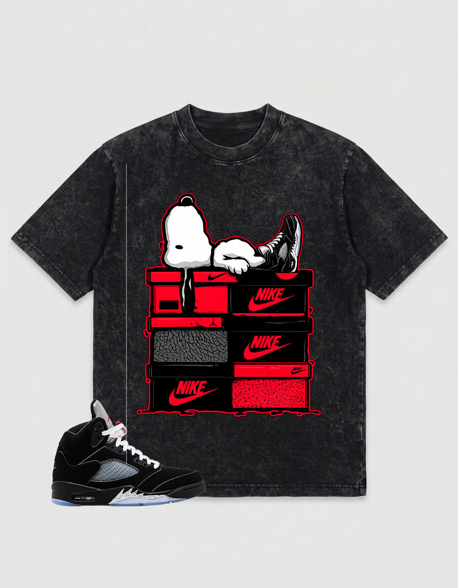 Washed T-shirt to Match Metallic Reimagined 5s - Nice Dream Graphic