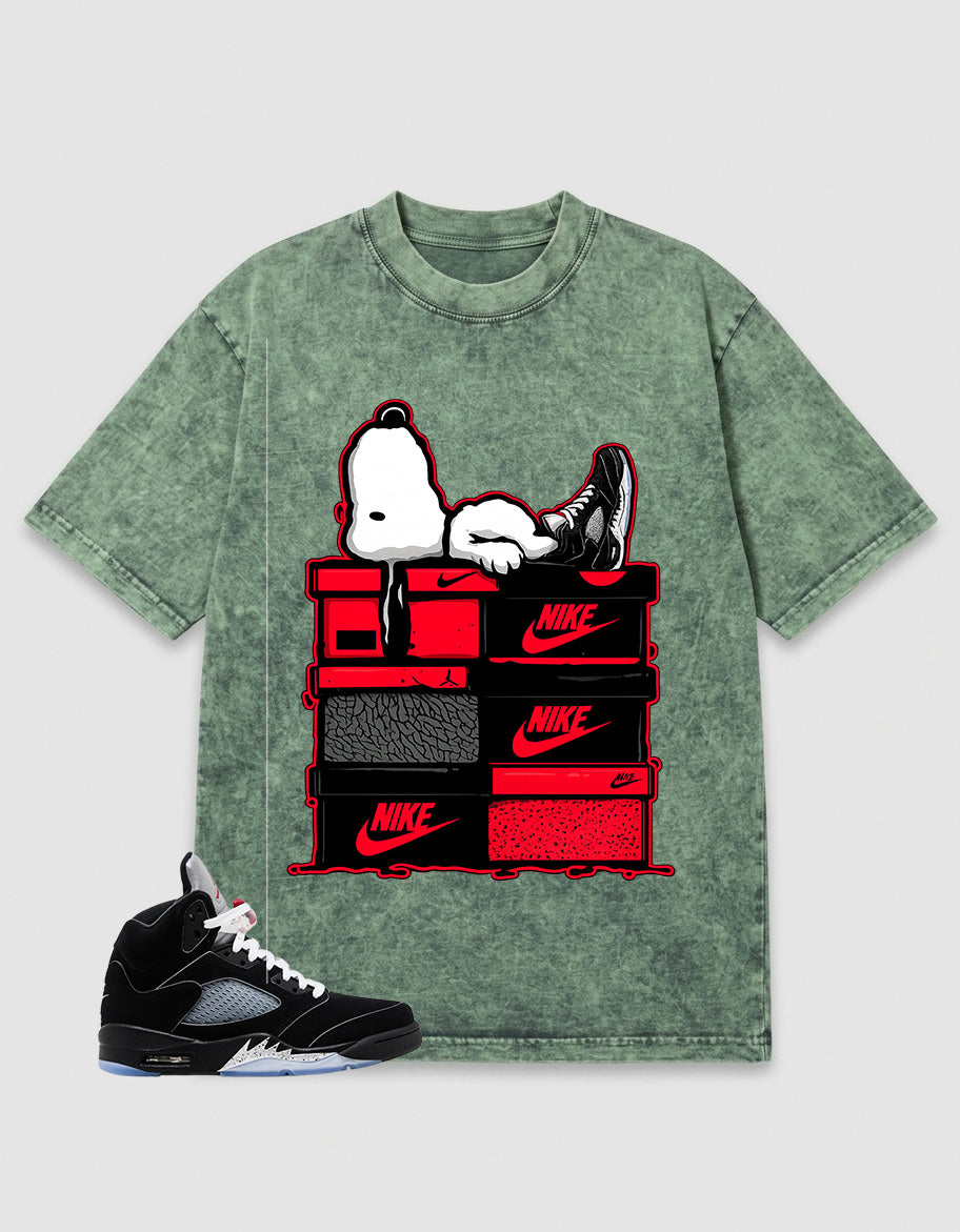 Washed T-shirt to Match Metallic Reimagined 5s - Nice Dream Graphic