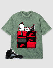 Washed T-shirt to Match Metallic Reimagined 5s - Nice Dream Graphic