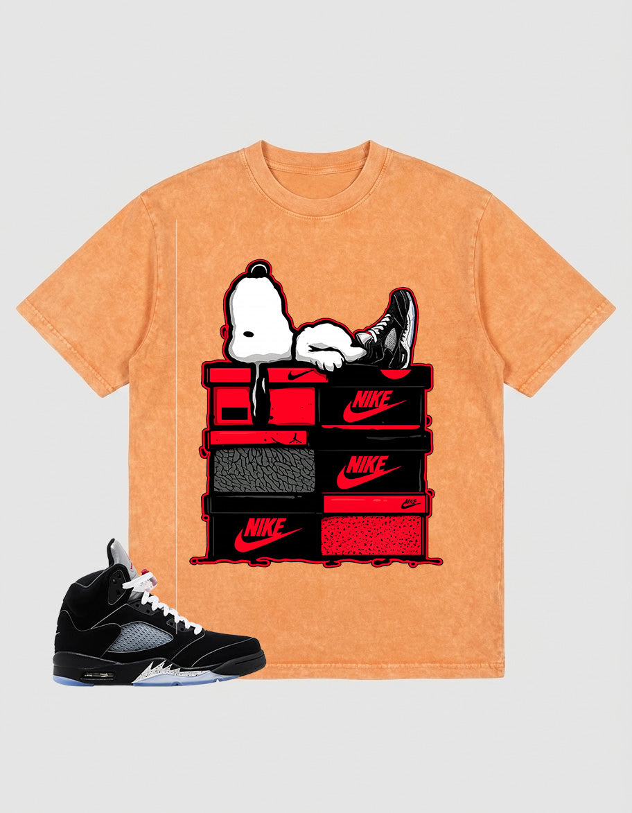 Washed T-shirt to Match Metallic Reimagined 5s - Nice Dream Graphic