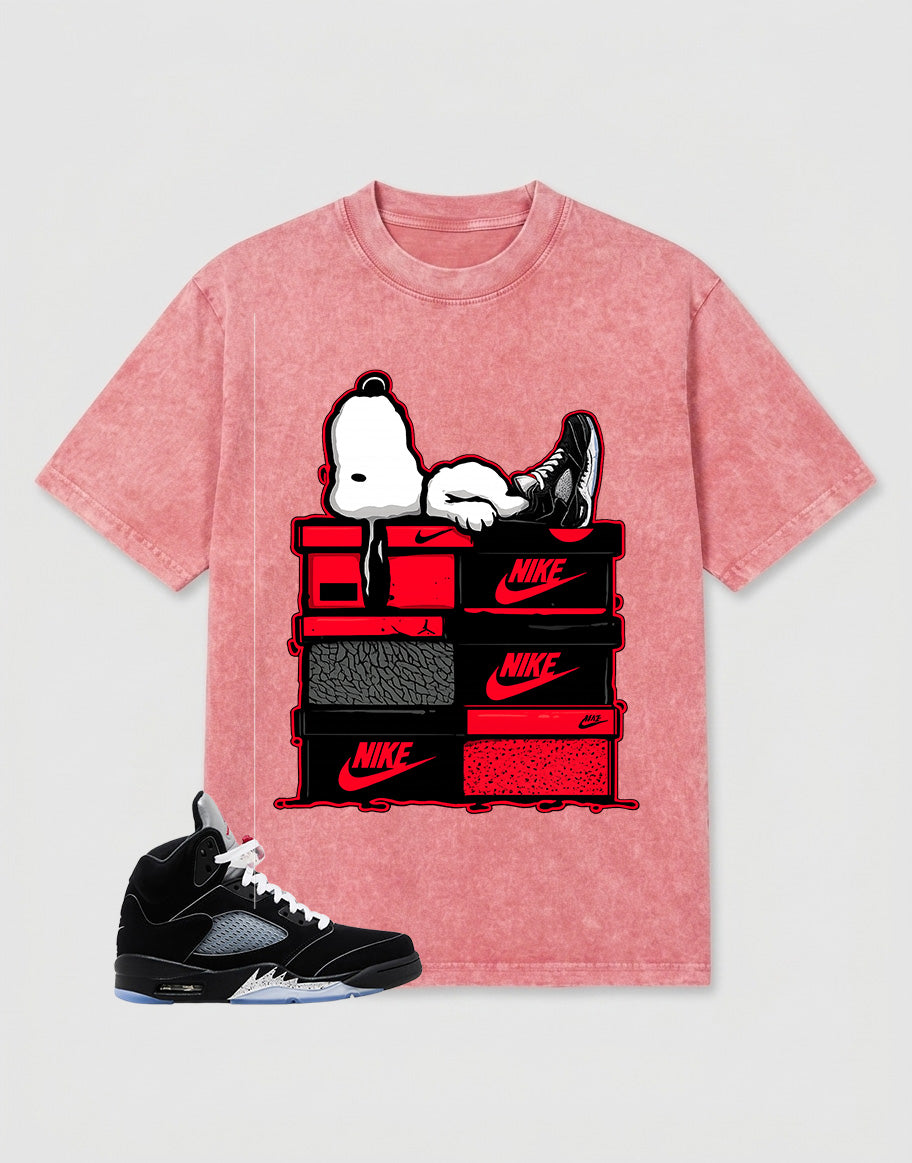 Washed T-shirt to Match Metallic Reimagined 5s - Nice Dream Graphic