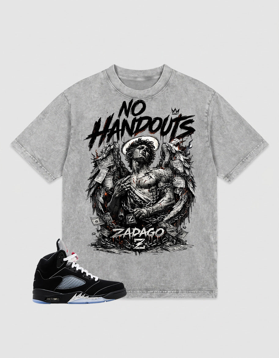 Washed T-shirt to Match Metallic Reimagined 5s - No Handouts Graphic