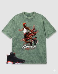 Washed Tee to MatchAir Jordan 6 Infrared | Air Baller Shirt | Zadago