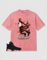 Washed Tee to MatchAir Jordan 6 Infrared | Air Baller Shirt | Zadago