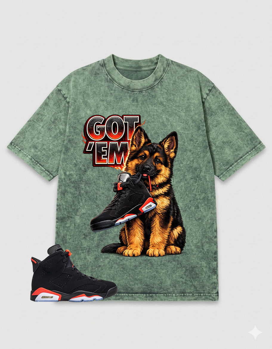 Washed Tee to MatchAir Jordan 6 Infrared | Got 'Em GS Shirt | Zadago
