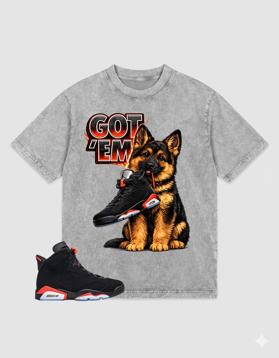 Washed Tee to MatchAir Jordan 6 Infrared | Got 'Em GS Shirt | Zadago