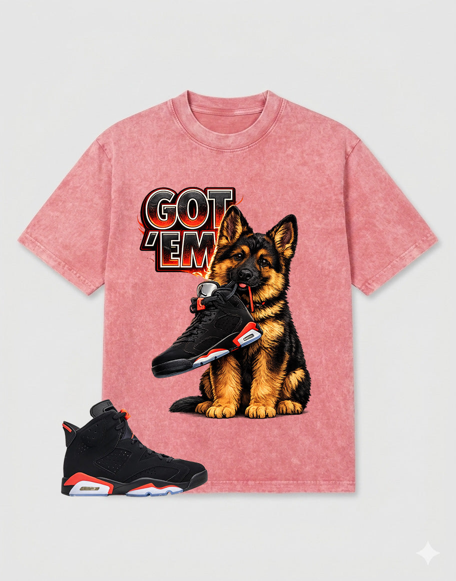 Washed Tee to MatchAir Jordan 6 Infrared | Got 'Em GS Shirt | Zadago