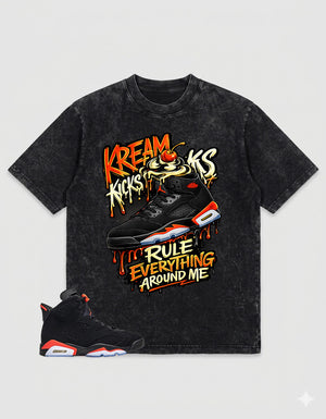 Washed Tee to MatchAir Jordan 6 Infrared | Kream Kicks Shirt | Zadago