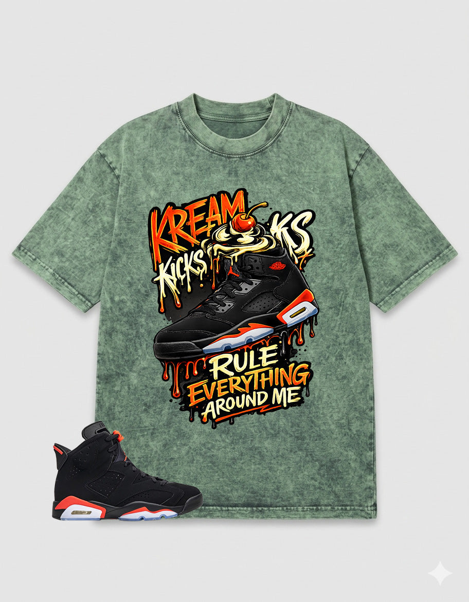 Washed Tee to MatchAir Jordan 6 Infrared | Kream Kicks Shirt | Zadago