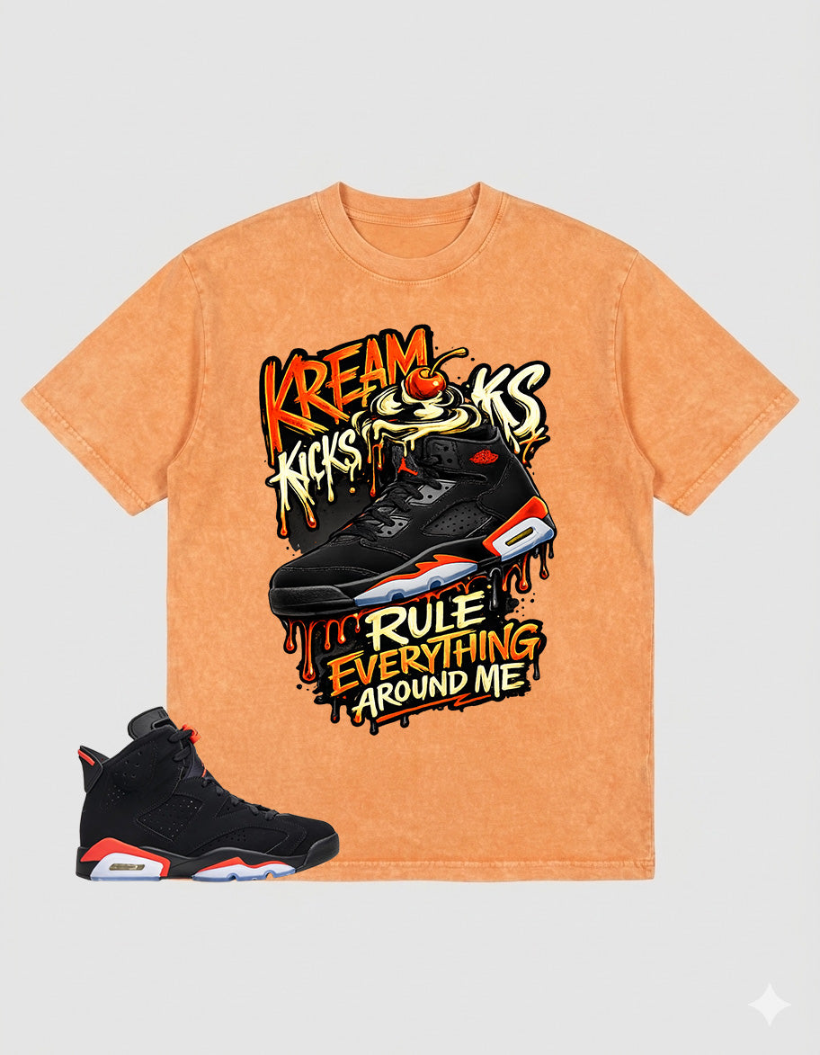 Washed Tee to MatchAir Jordan 6 Infrared | Kream Kicks Shirt | Zadago
