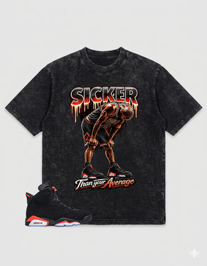 Washed Tee to MatchAir Jordan 6 Infrared | Sicker Shirt | Zadago