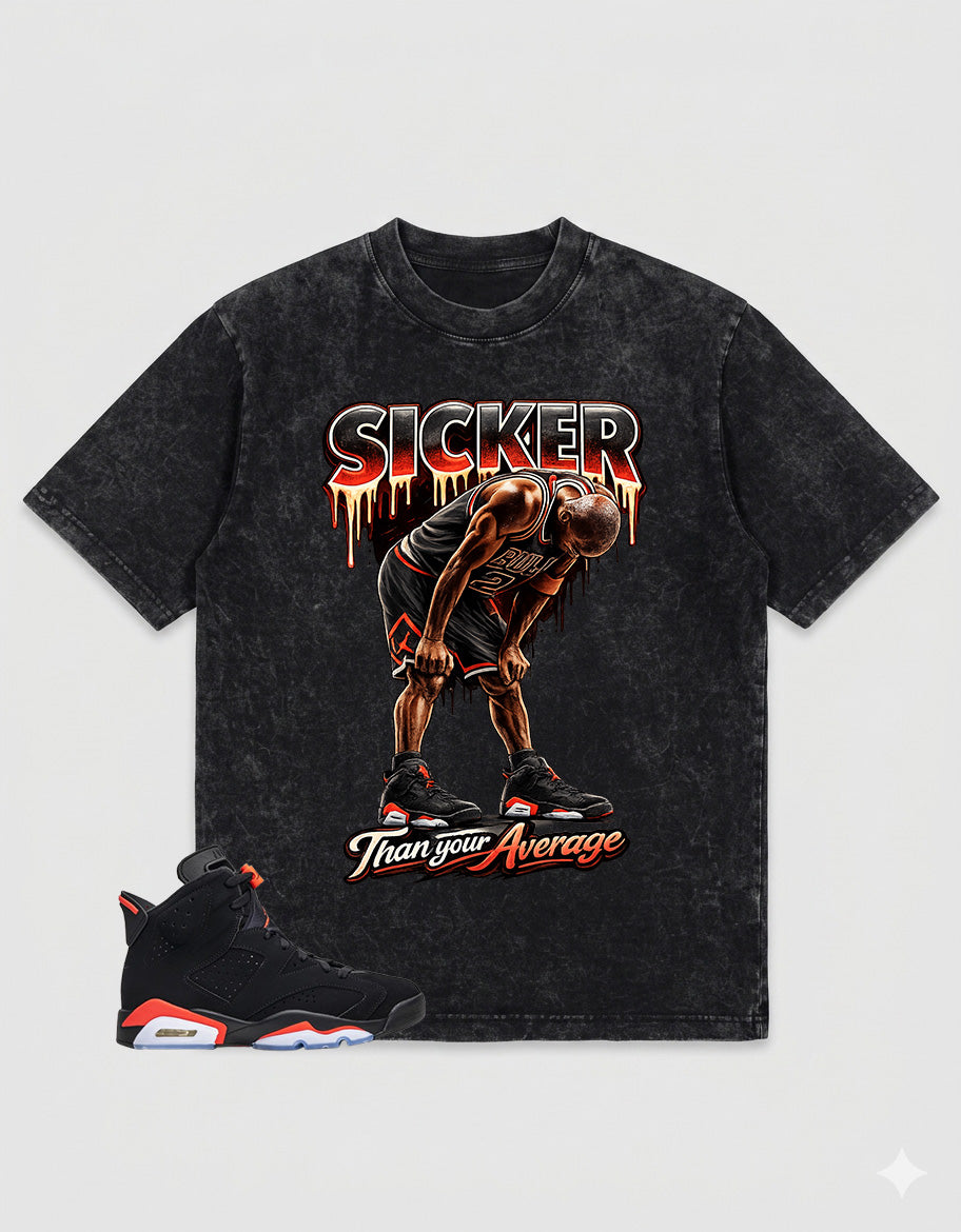 Washed Tee to MatchAir Jordan 6 Infrared | Sicker Shirt | Zadago