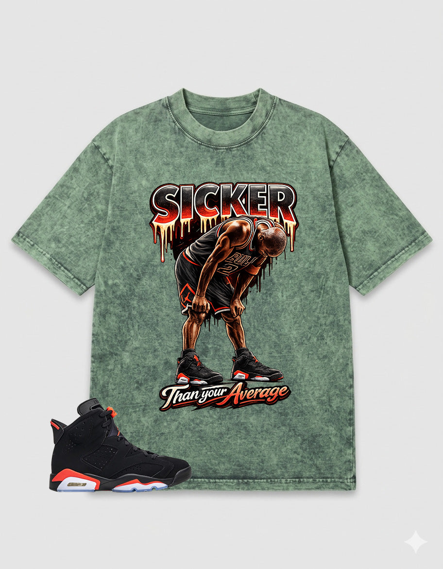Washed Tee to MatchAir Jordan 6 Infrared | Sicker Shirt | Zadago