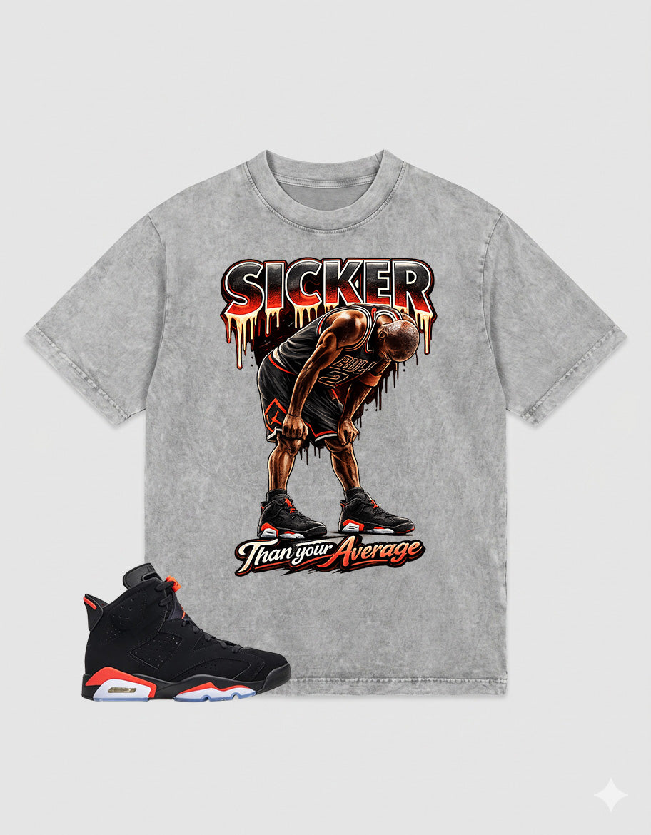 Washed Tee to MatchAir Jordan 6 Infrared | Sicker Shirt | Zadago