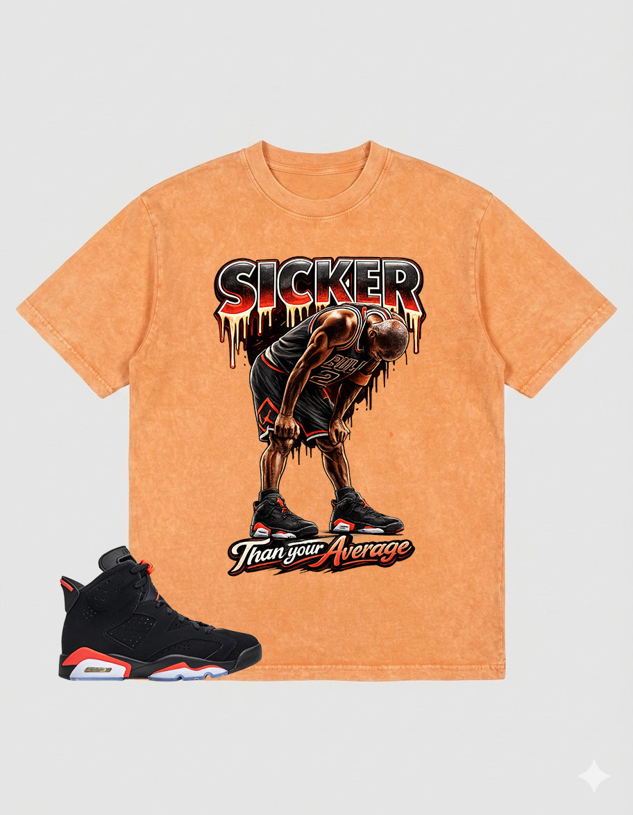 Washed Tee to MatchAir Jordan 6 Infrared | Sicker Shirt | Zadago