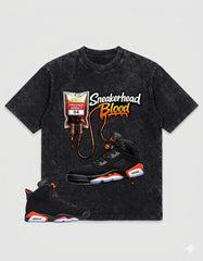 Washed Tee to MatchAir Jordan 6 Infrared | Sneakerhead Blood Shirt | Zadago
