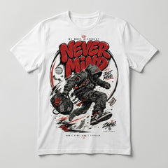 We Move Different, Never Mind White Graphic T-shirt
