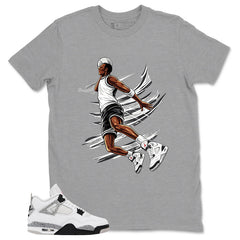 White Cement 4s Zadago Shirt Air Ball Graphic